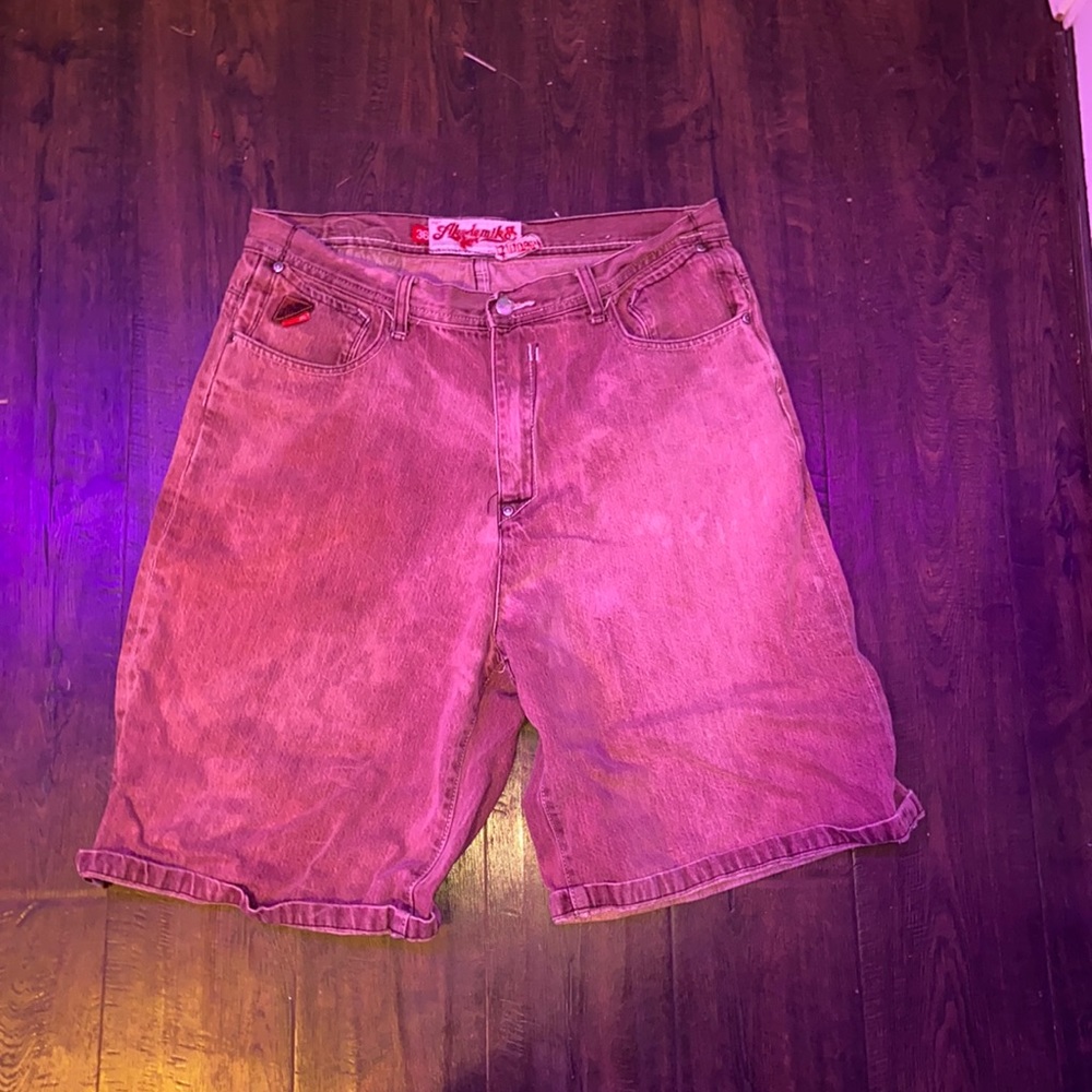 Maroon Akademiks jean shorts